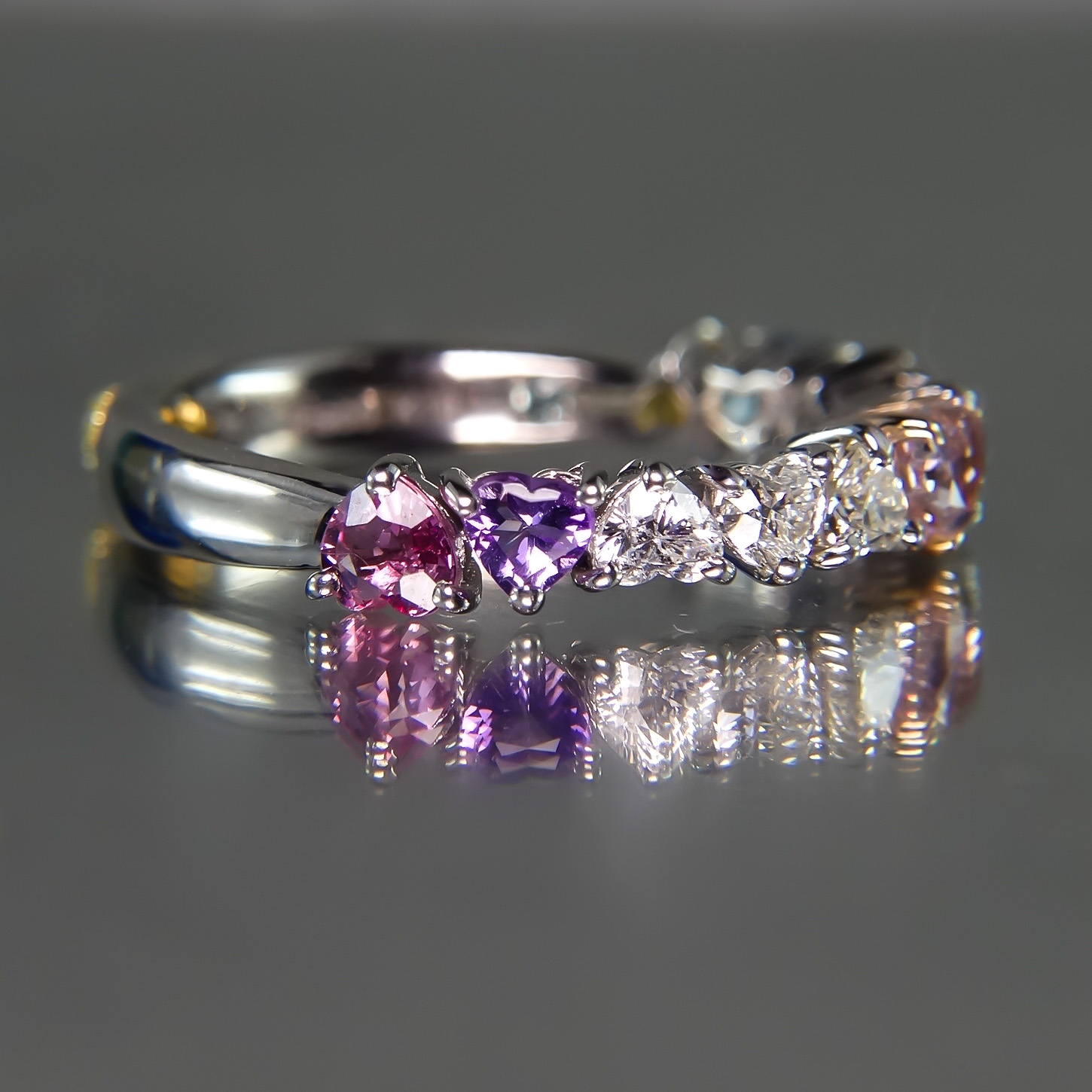 大好きな愛犬とずっと一緒　ピンクダイアモンドのハートエタニティ