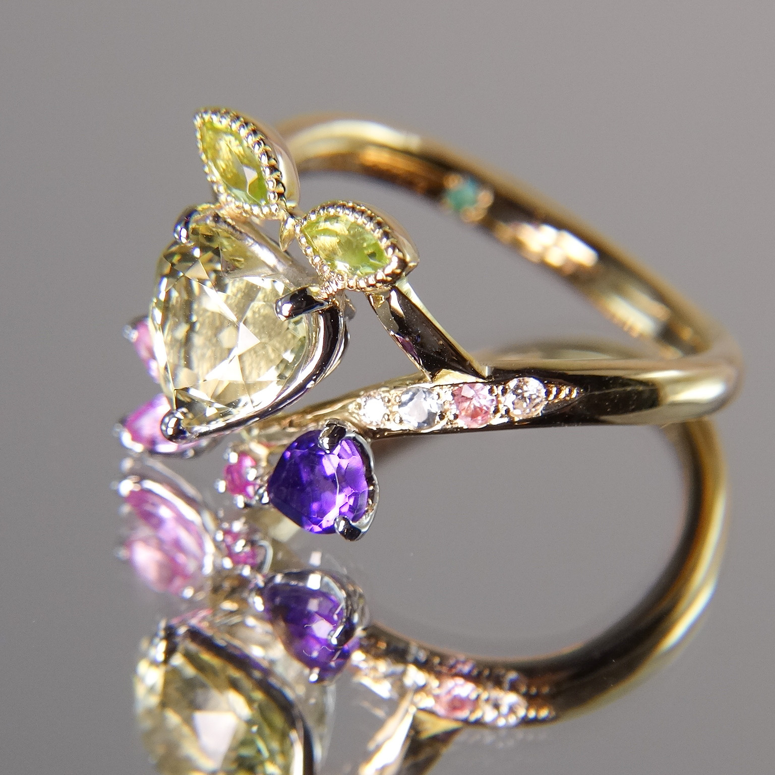 イエロートルマリンのアイドルリング